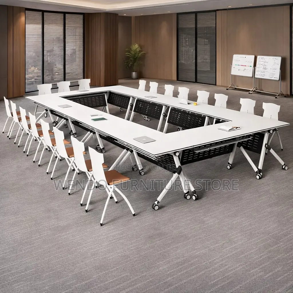 Office Desk : 1.2M Movable Folding Splicing Table