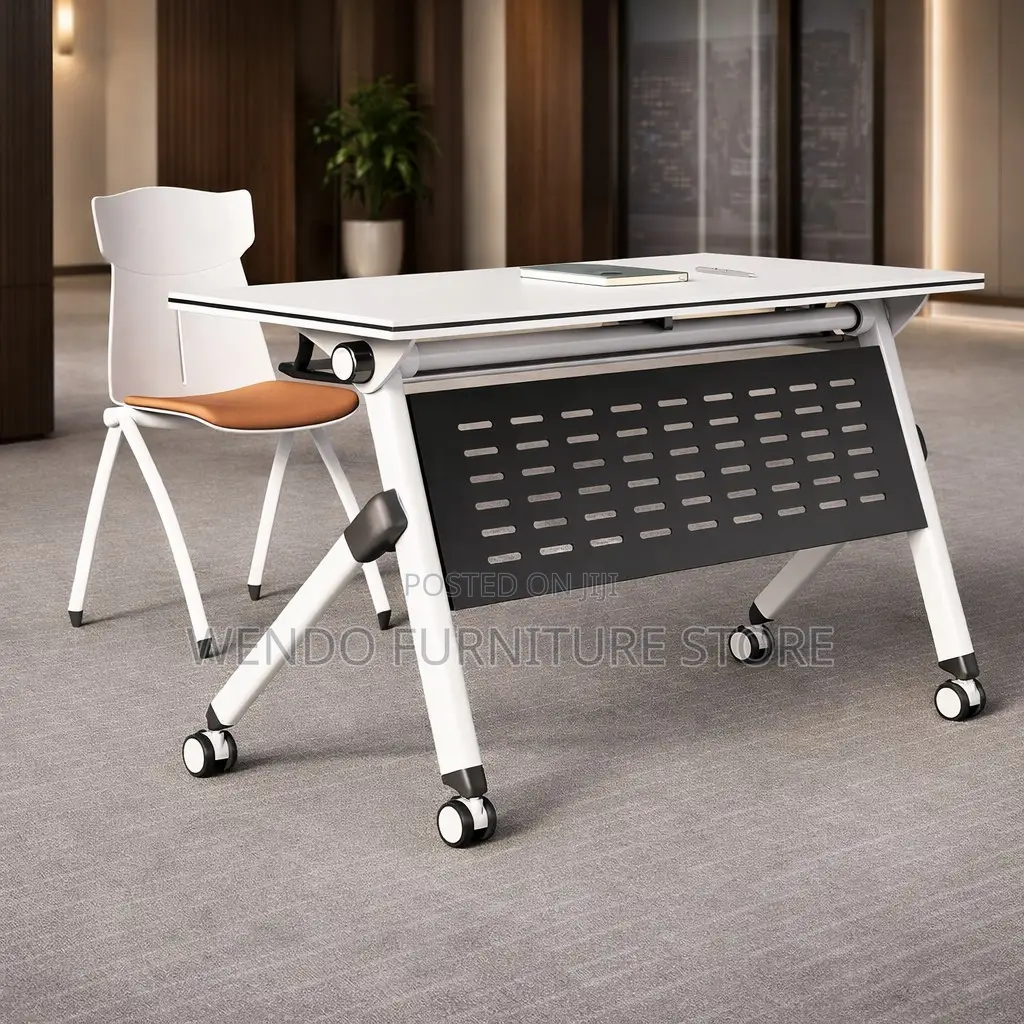 Office Desk : 1.2M Movable Folding Splicing Table
