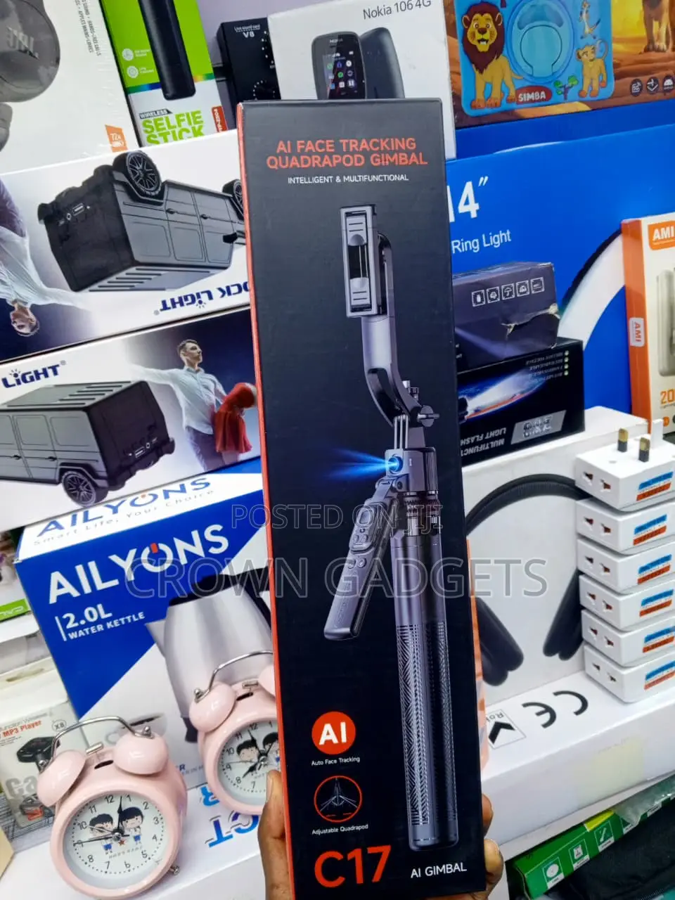 C17 AI Phone Holder for Vlogging Live Streaming TikTok