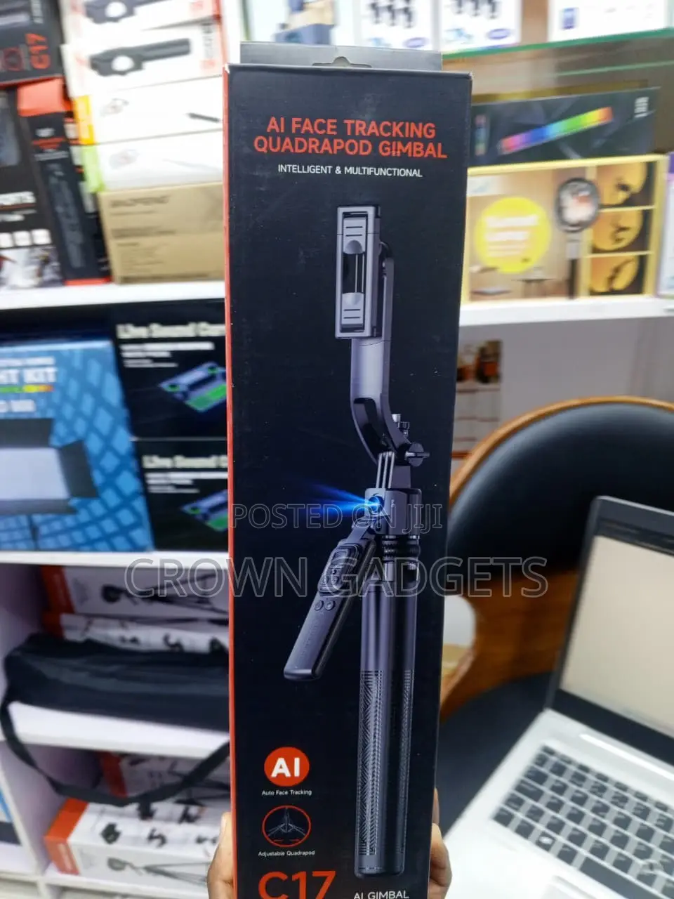 C17 AI Selfie Gimbal Tripod for Content Creators