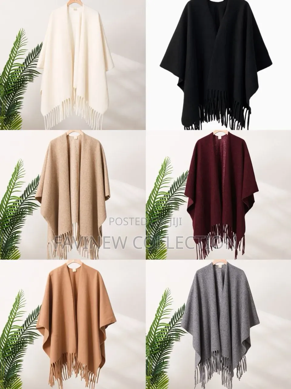 Winter Women Poncho Warm Shawl Double Sided Designer Thickening