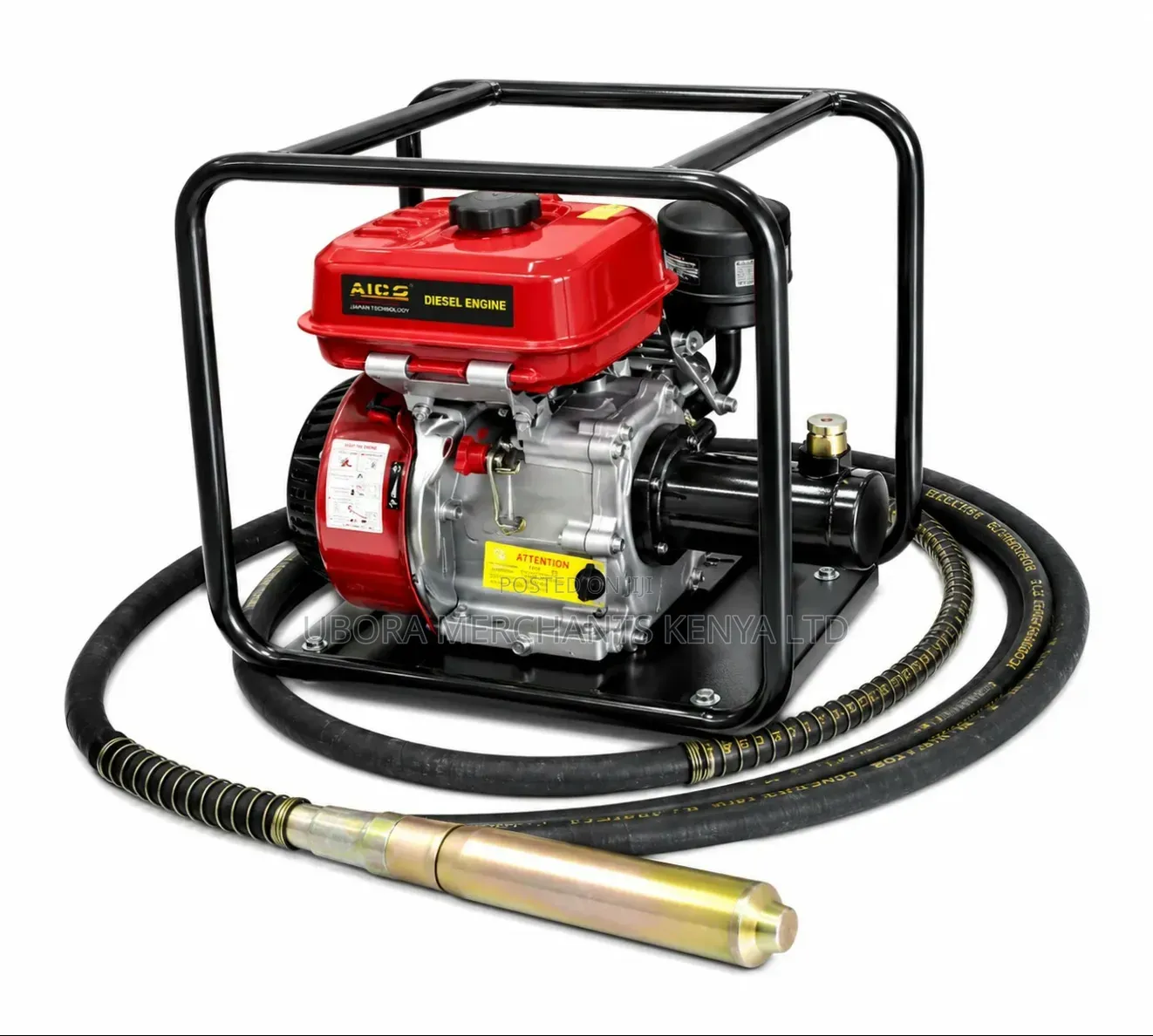 Diesel Powered Aico Concrete Vibrator With Shaft