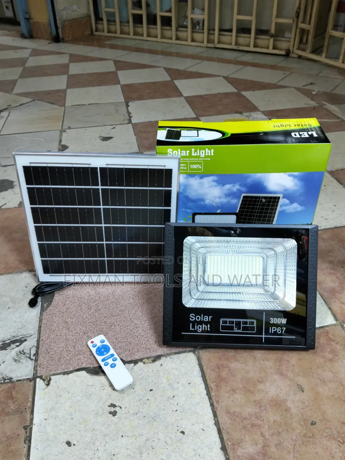 Led Solar Flood Light 300 Watts 16 HRS Bright With Remote