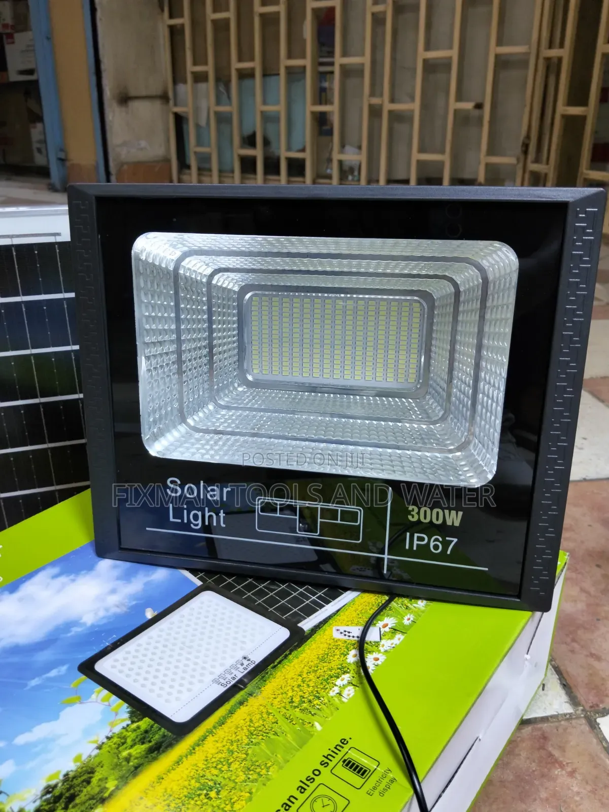 High Quality Led Solar Flood Light 300watts 16hrs Bright With Remote
