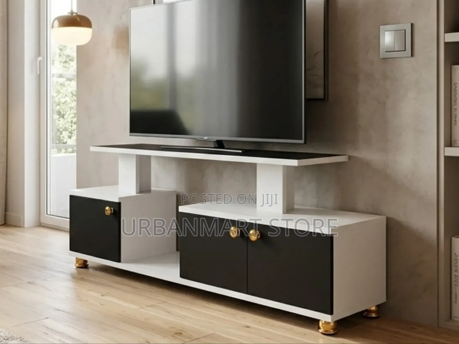 Istanbul 4FT LED TV Stand With Storage Cabinet at 4400