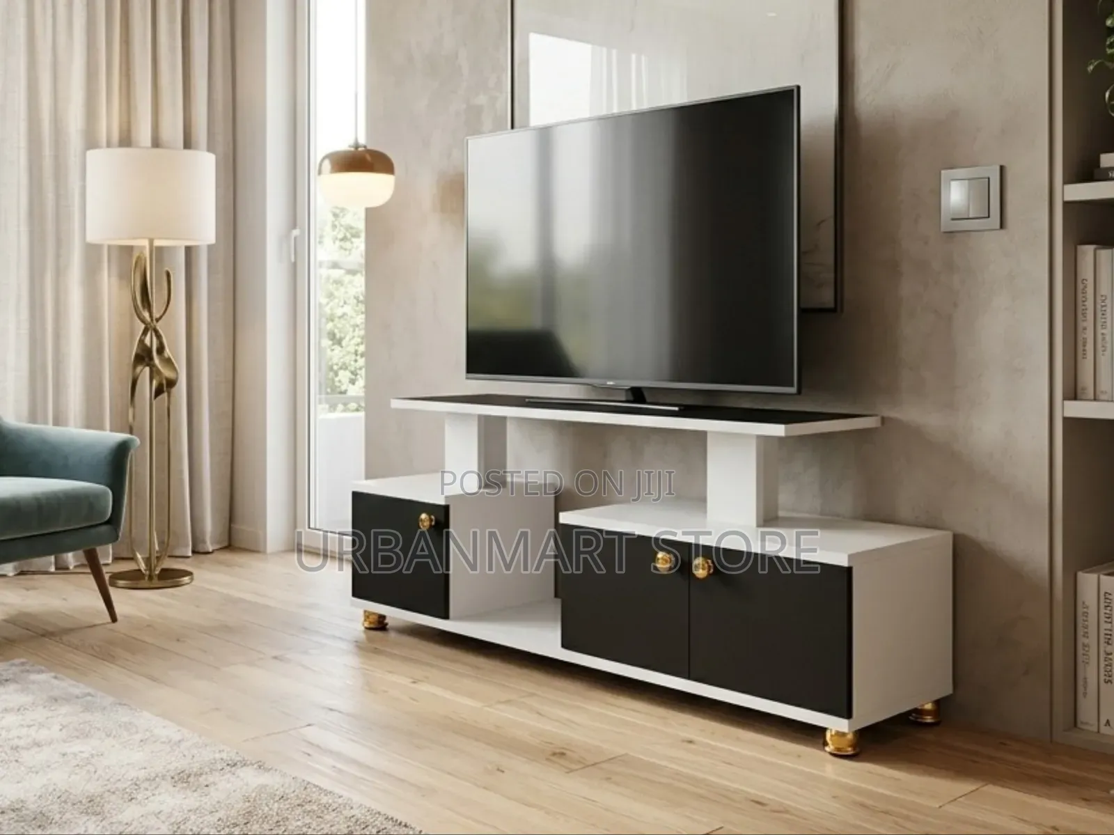 4FT Istanbul TV Console With Built-in LED Lights