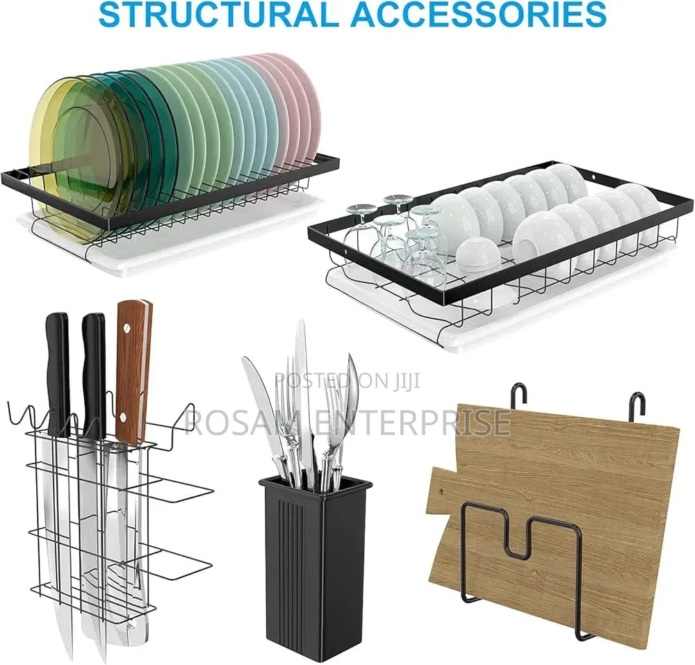 2 Tier Carbon Dish Rack