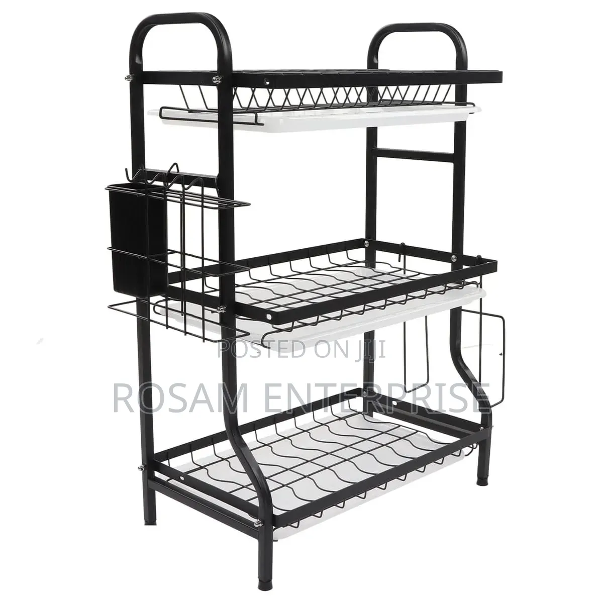 3 Tier Carbon Dish Rack
