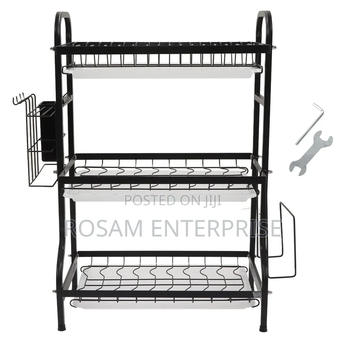 3 Tier Carbon Dish Rack