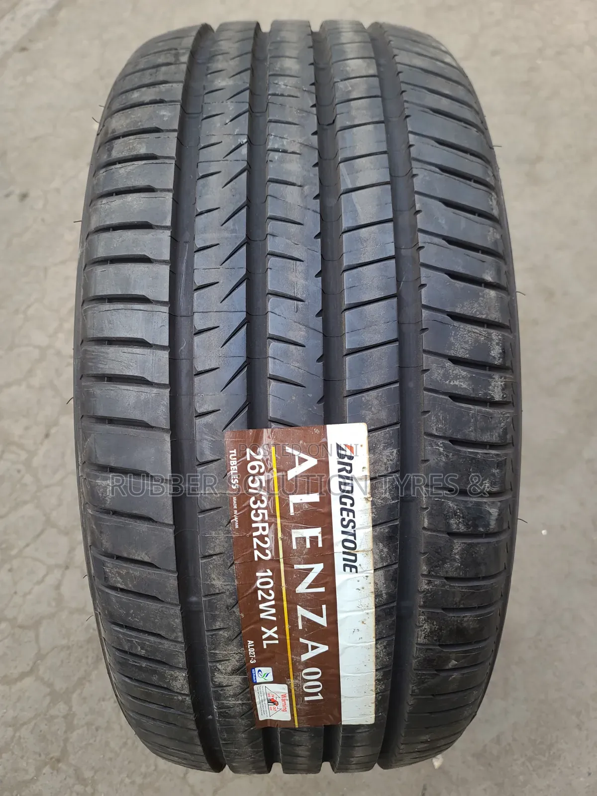 265 /35 R22 Bridgestone Tyres 102w Xl Alenza