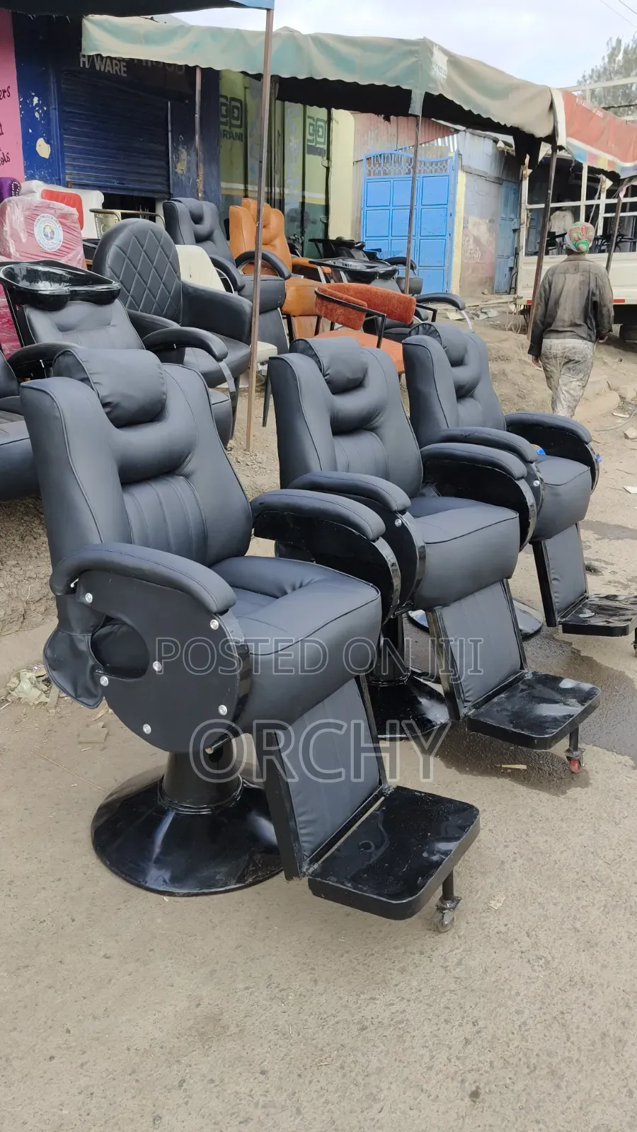 3 Executive Barber Chairs