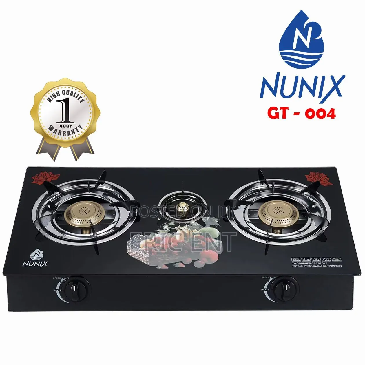 Nunix 3 Glass Burner GT