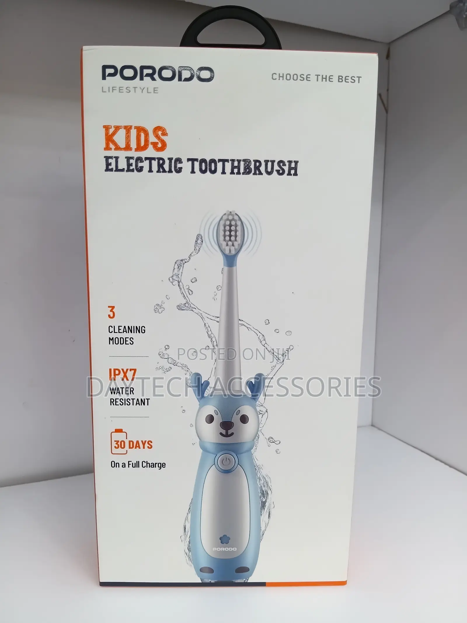 Porodo Lifestyle Kids Electric Toothbrush Rechargeable Sonic.