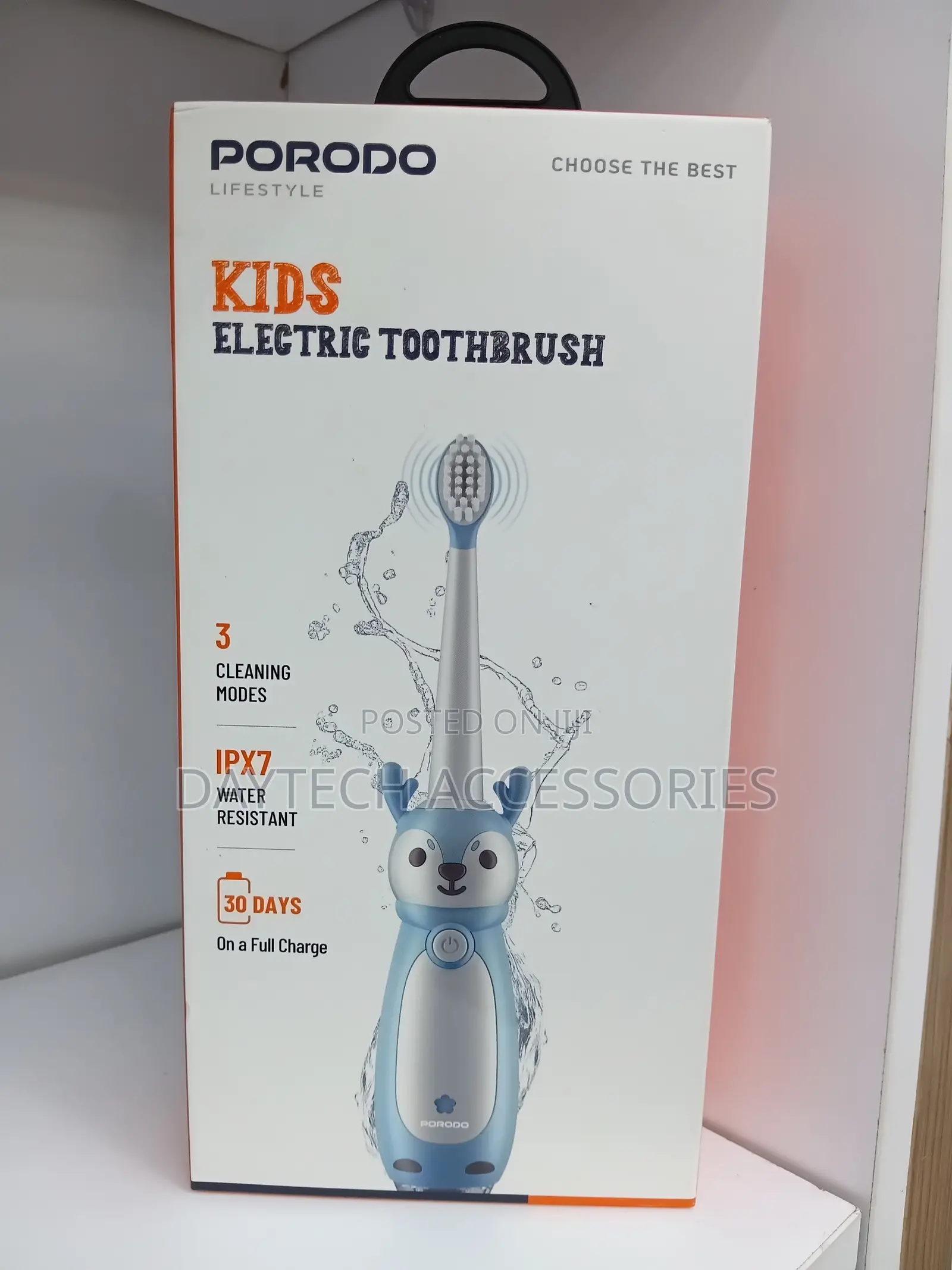 Porodo Lifestyle Kids Electric Toothbrush Rechargeable Sonic.