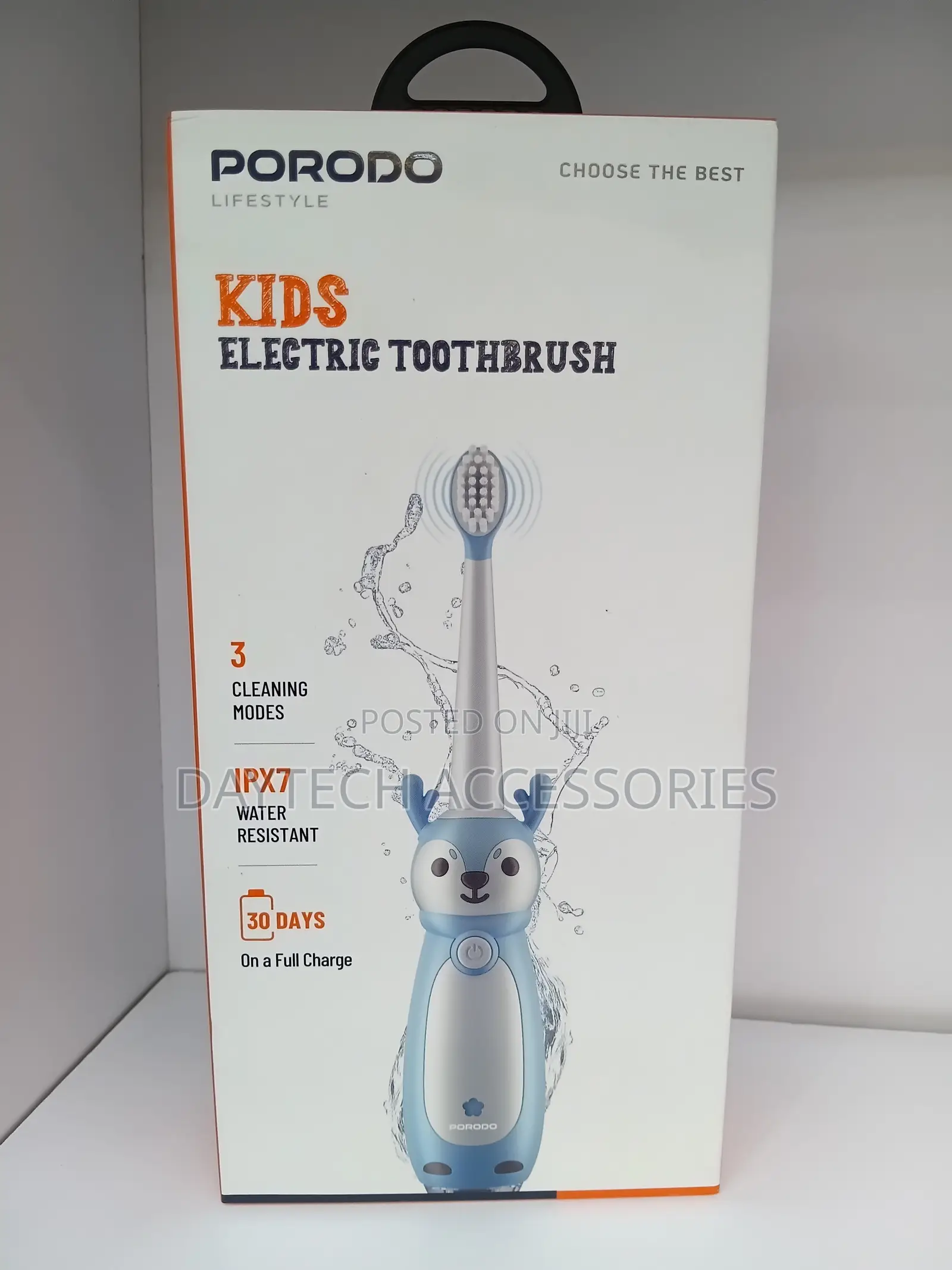 Porodo Lifestyle Kids Electric Toothbrush Rechargeable Sonic.