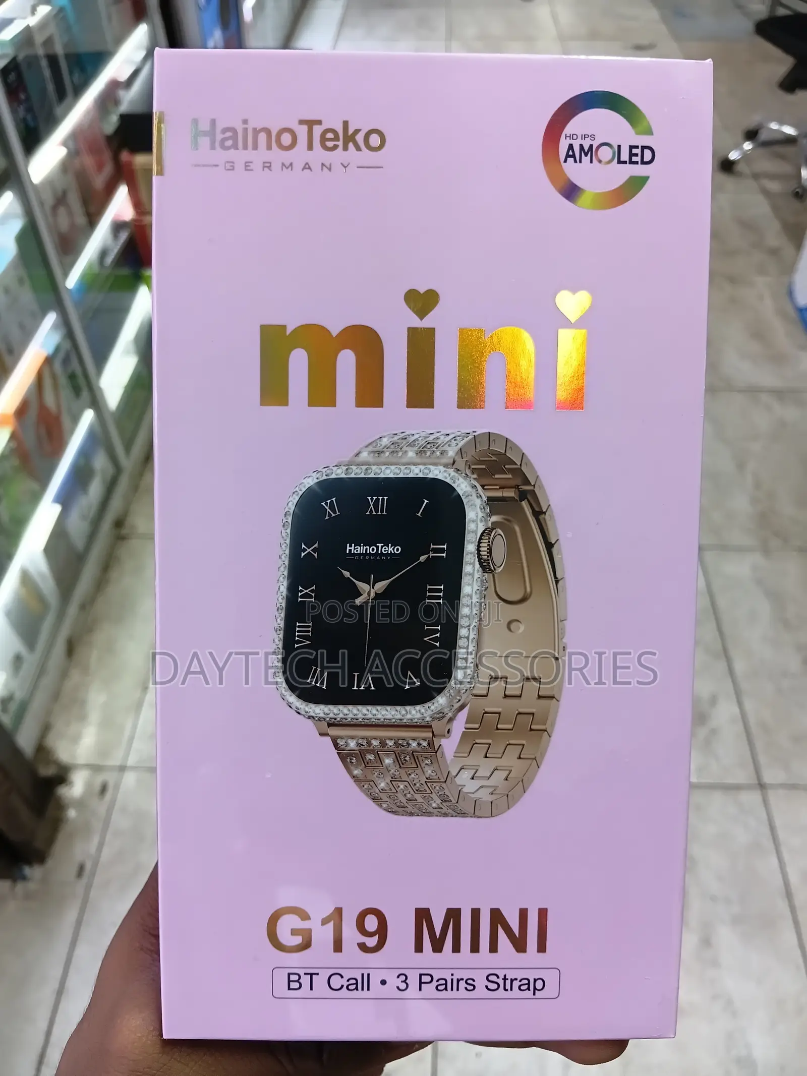 The Hainoteko G19 Mini Ladies' Smartwatch Featuring an AMOLED Display