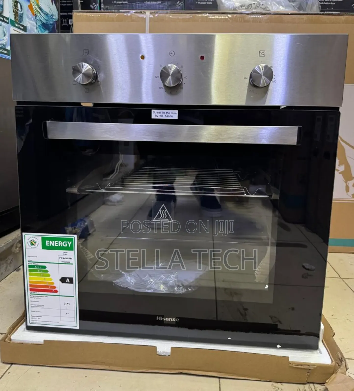 60cm Black Hisense Oven HB060201 Width Hisense Inbuilt Oven