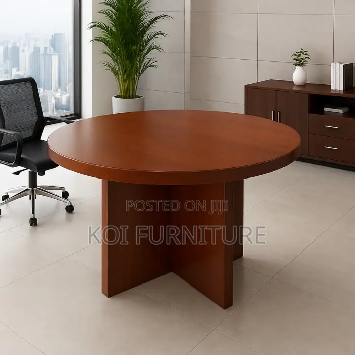 Office Table : Arcane 1.2M Modern Round Boardroom Table