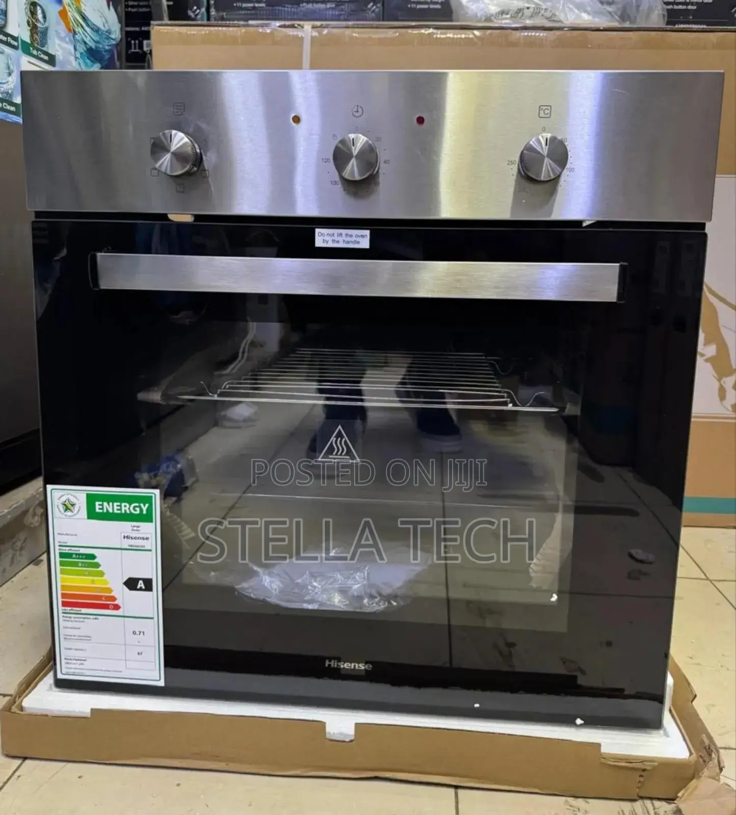 60cm Black Hisense Oven HB060201 Width Hisense Inbuilt Oven