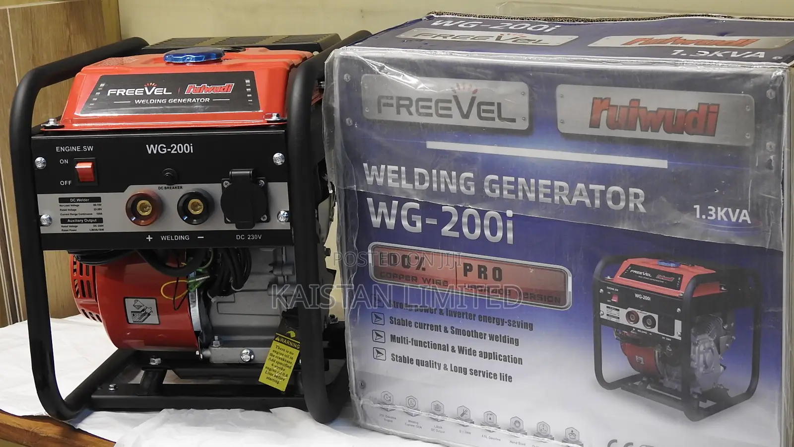FREEVEL Heavy Duty WG200 Welding Generator for Commercial Use