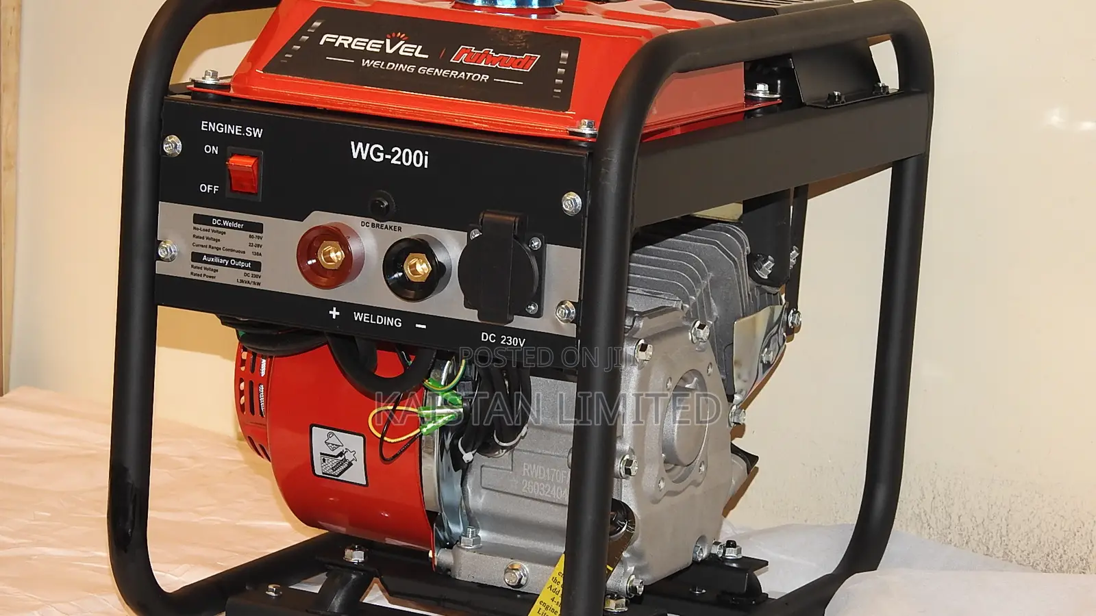 1.2 Kva Petrol Welding Generator WG200 – 120Amps
