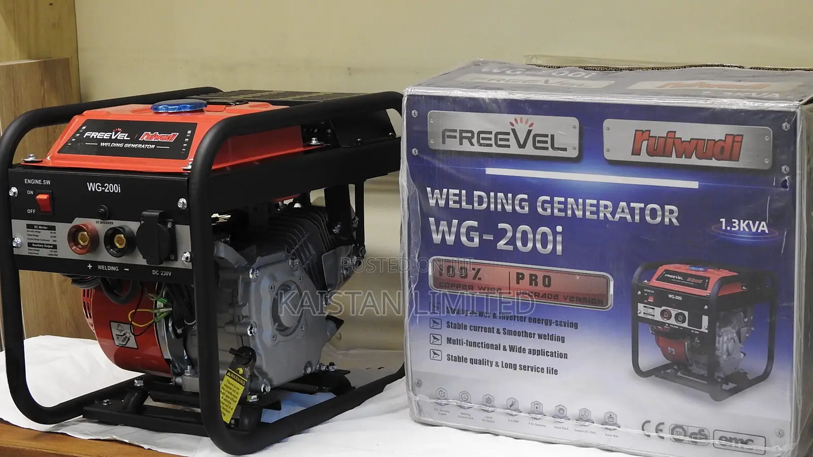 1.2 Kva Petrol Welding Generator WG200 – 120Amps