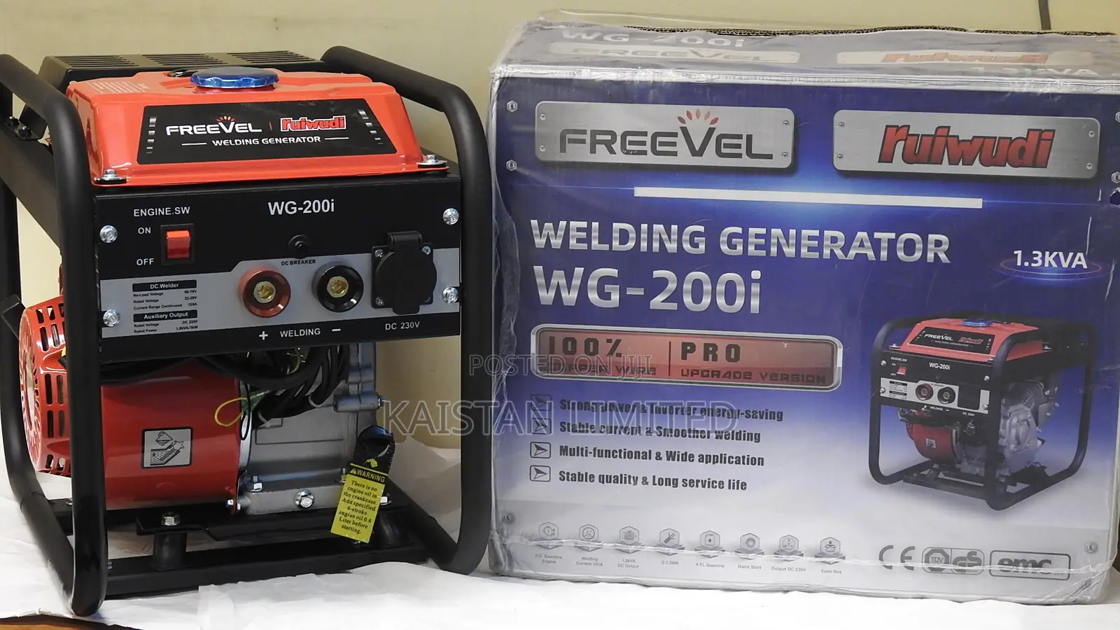 FREEVEL 120A Petrol Welding Generator for Professional Welding