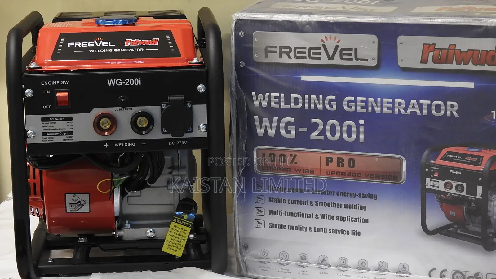 FREEVEL 120amps Welding Generator Petrol Engine