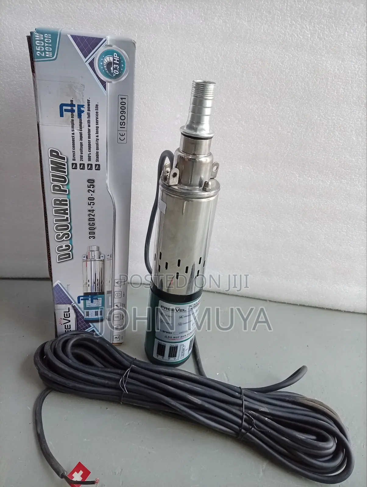 Freevel Submersible Dc Solar Water Pump 250w/0.3Hp
