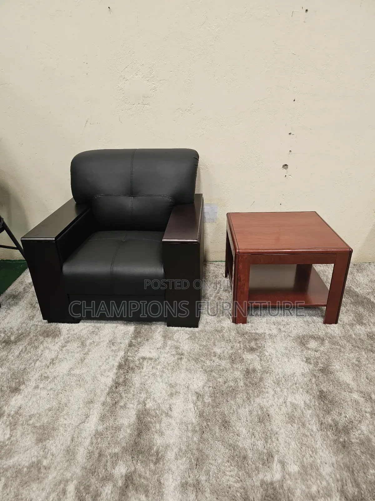 Single Seater Office Sofa +Coffee Table
