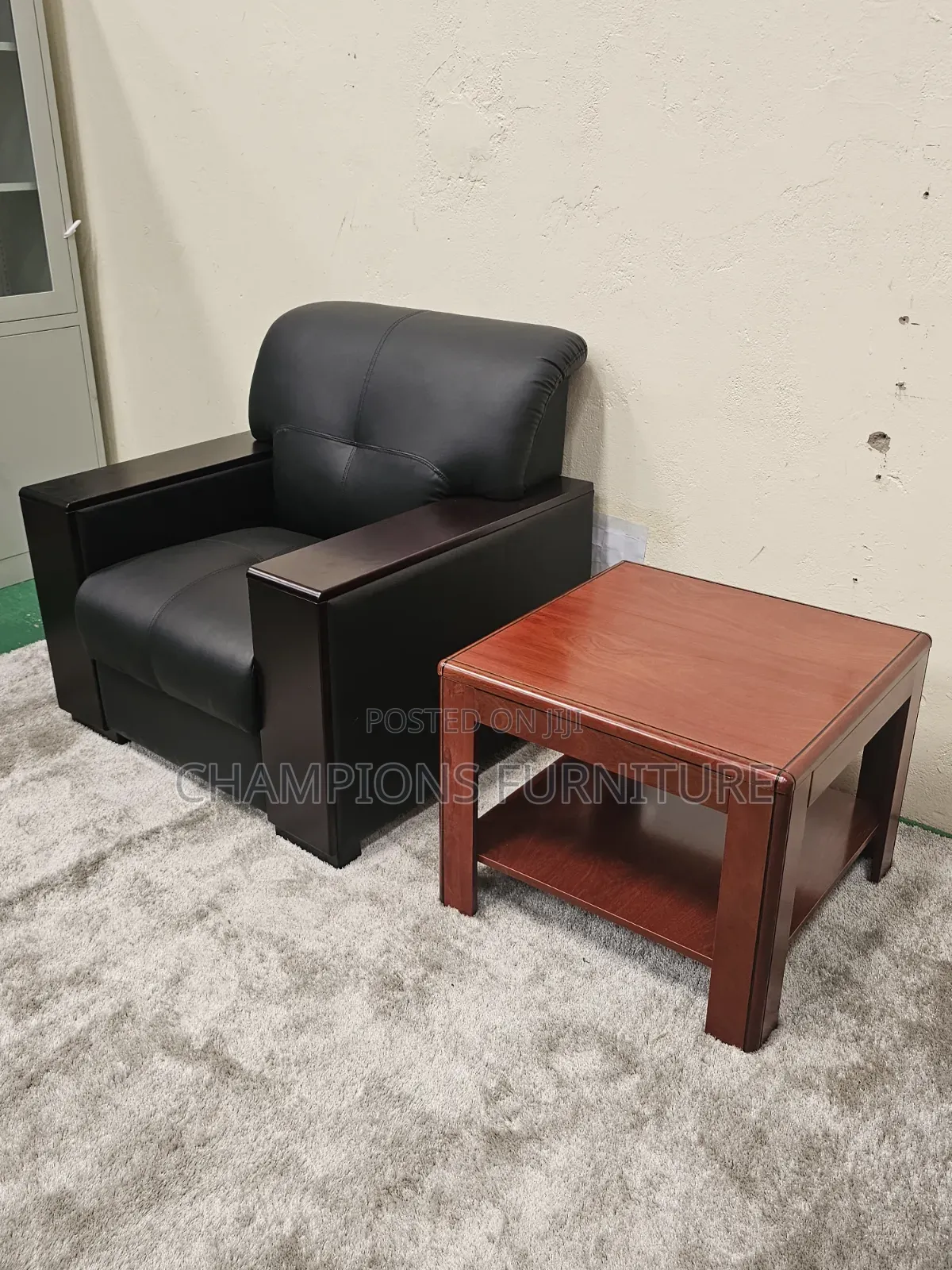 Single Seater Office Sofa +Coffee Table