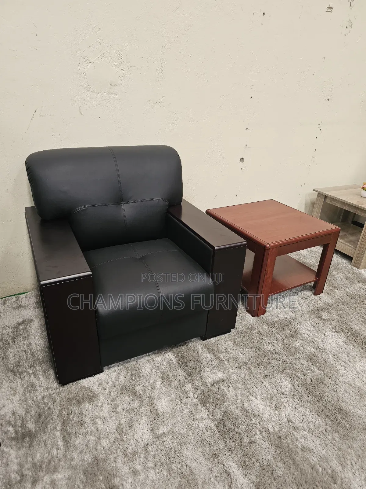 Single Seater Office Sofa +Coffee Table