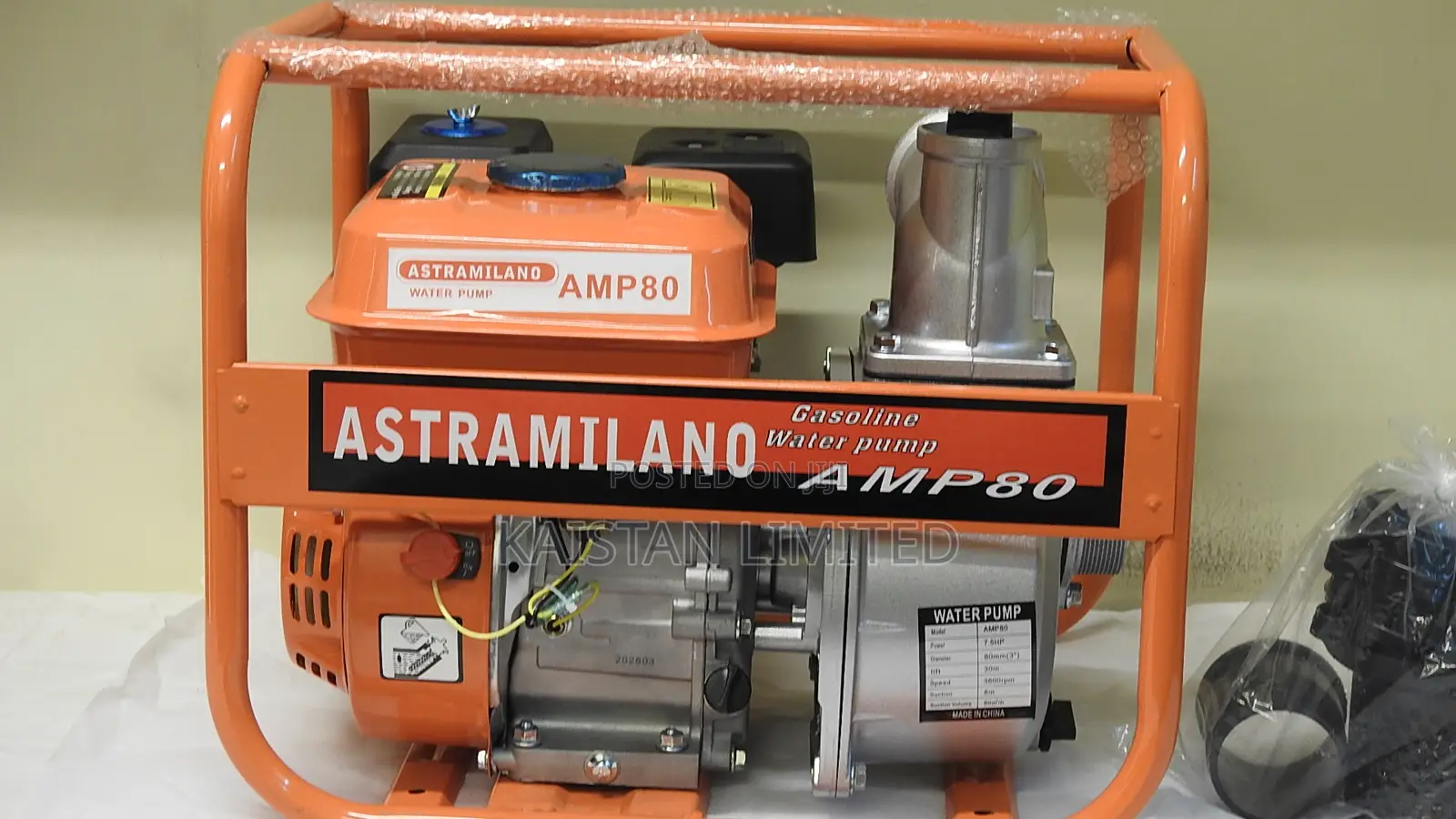 Astramilano 7.5HP Petrol Engine Water Pump 3 Inch