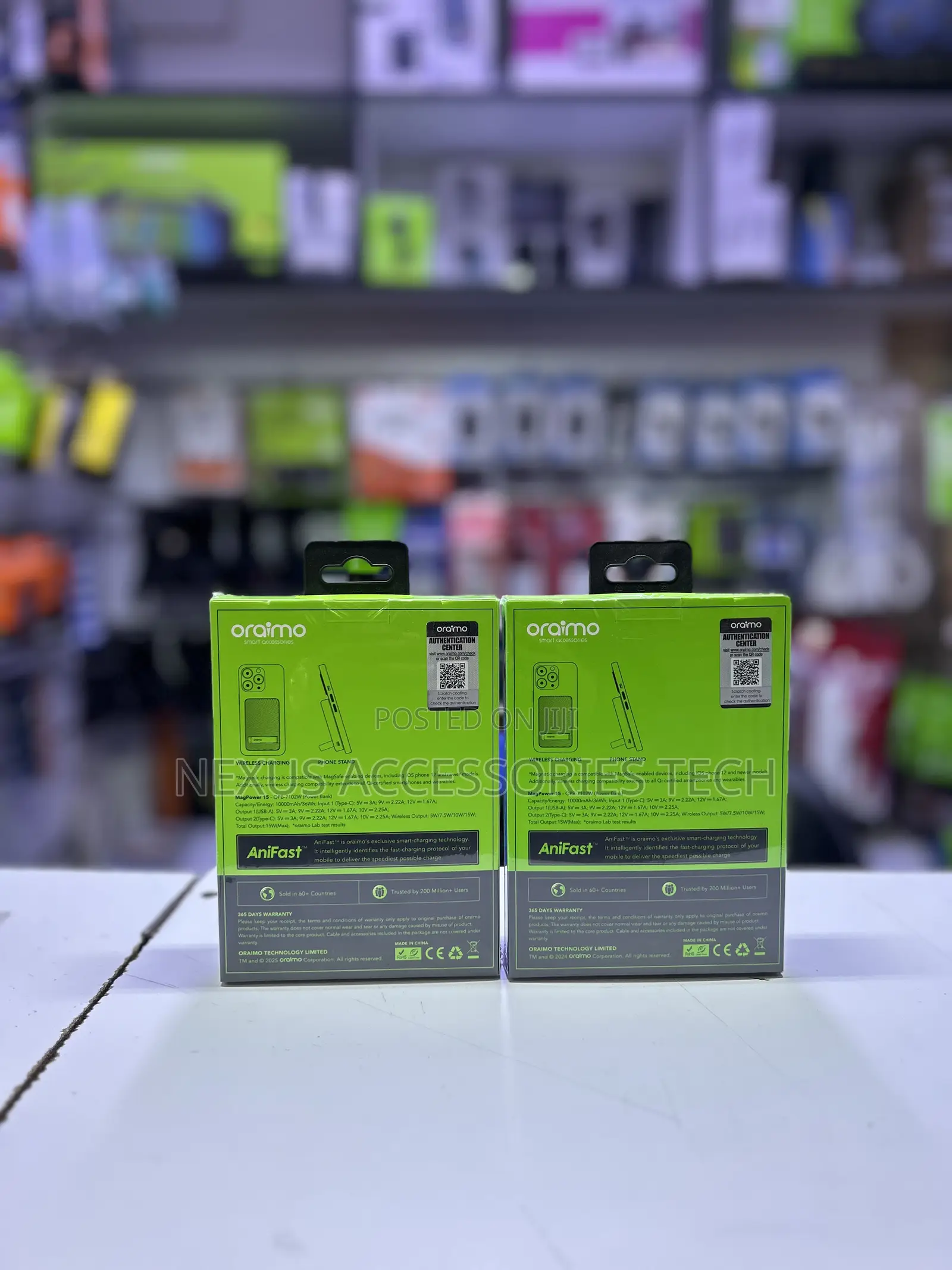 Oraimo MagPower 15 10000mAh Magnetic Wireless Power Bank