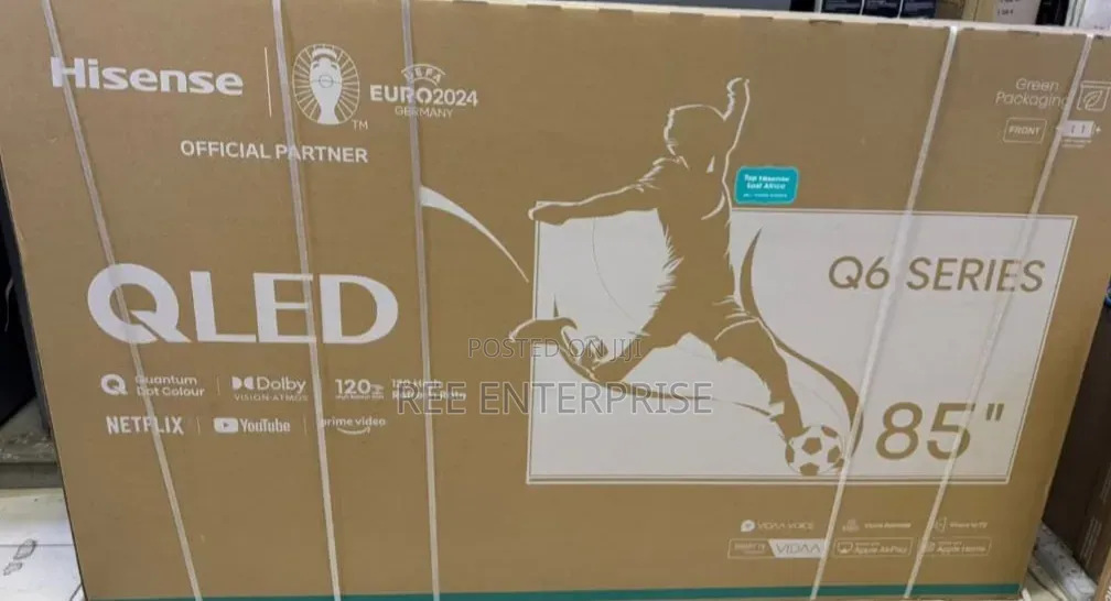 Hisense Smart TV 85”inch Smart TV
85Q6QKEN Q6series.
