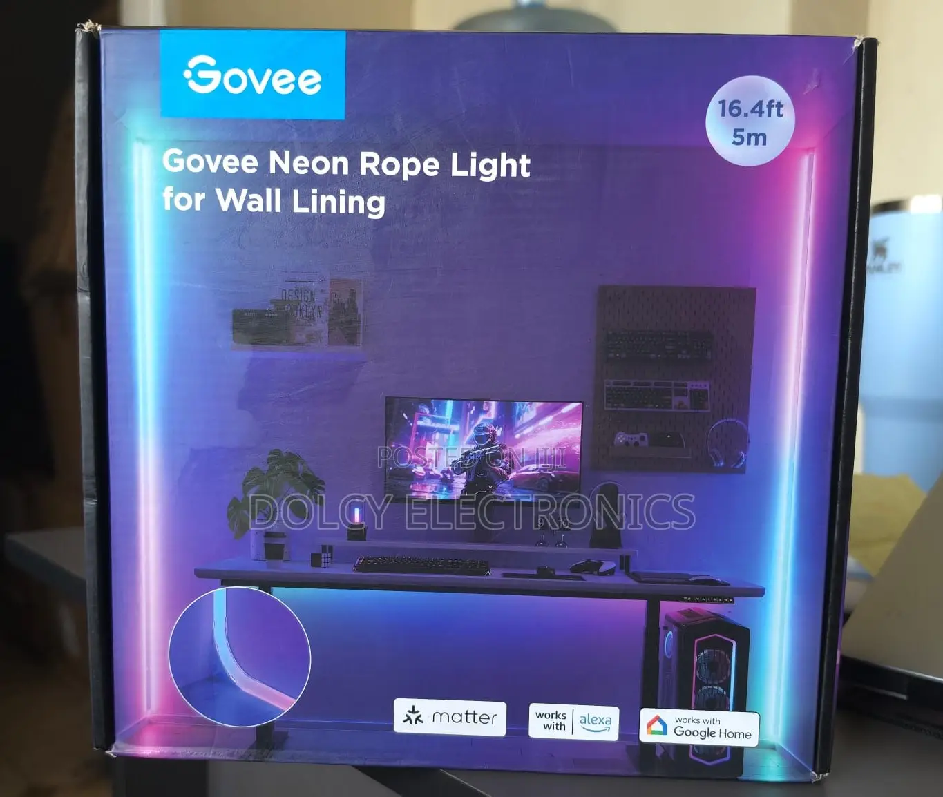 Govee Neon Rope Light for Wall Lining