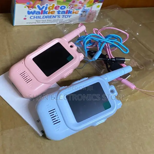 Bright, Child-Friendly Design (Blue Pink)Rechargeable Walkie Talkie