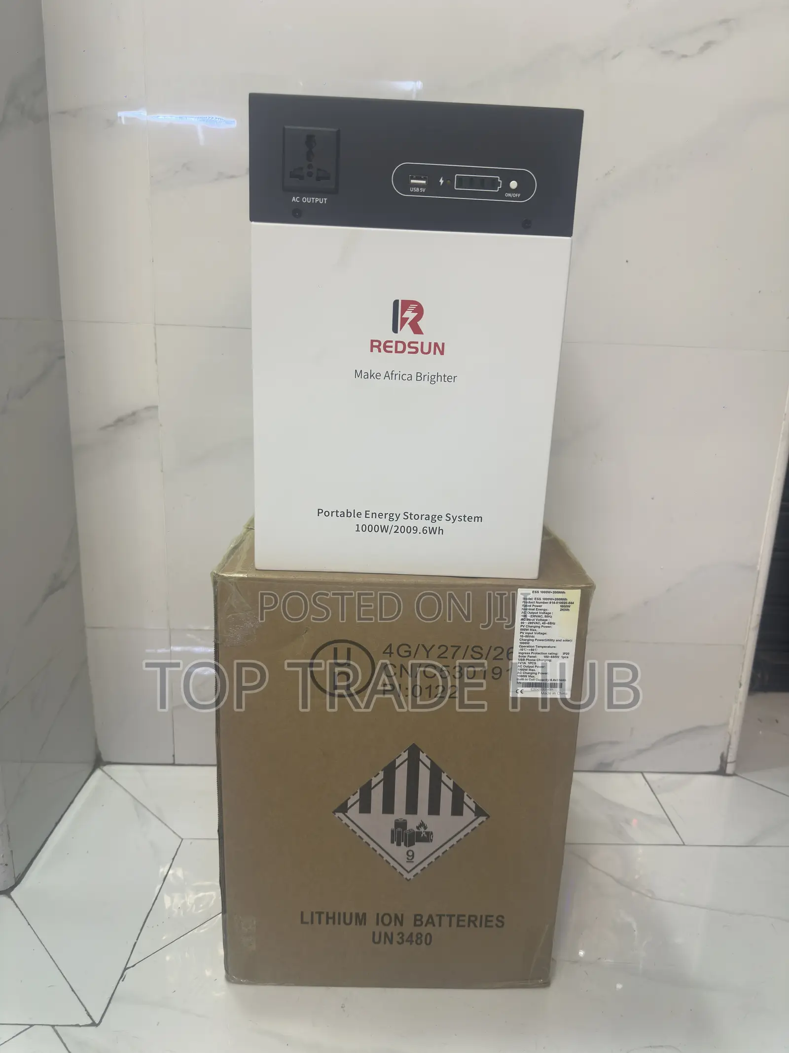 Redsun Portable Lithium-Ion Power Station 1000w + 2000Wh/2kW