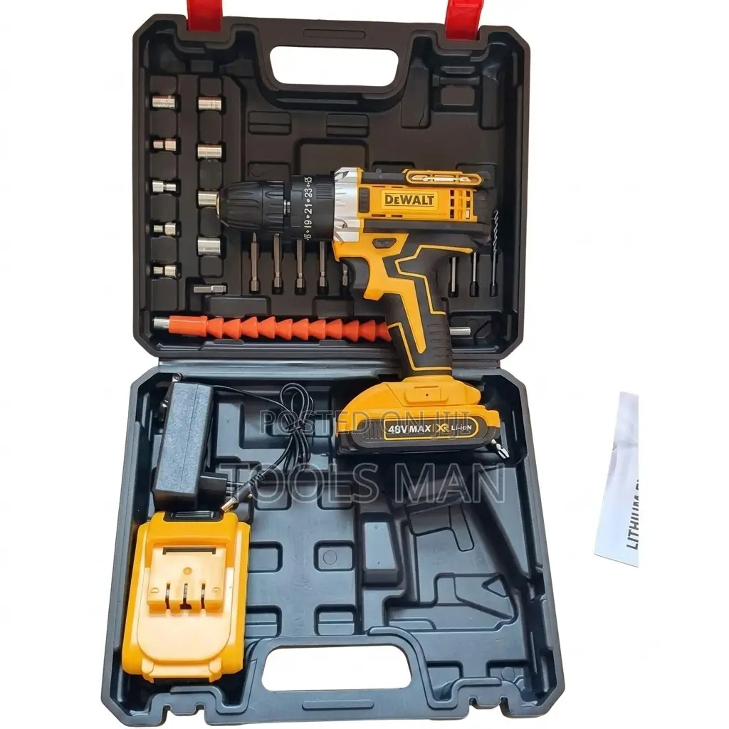 48V DeWalt Cordless Drill Driver Set 2 Rechargeable Batteries