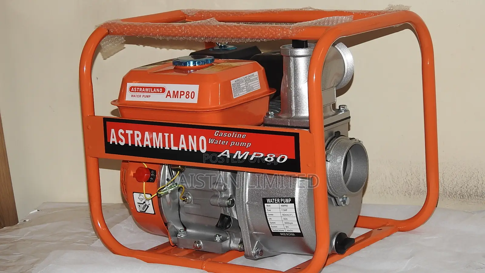 Astramilano 3 Inch Petrol Water Pump for Farming