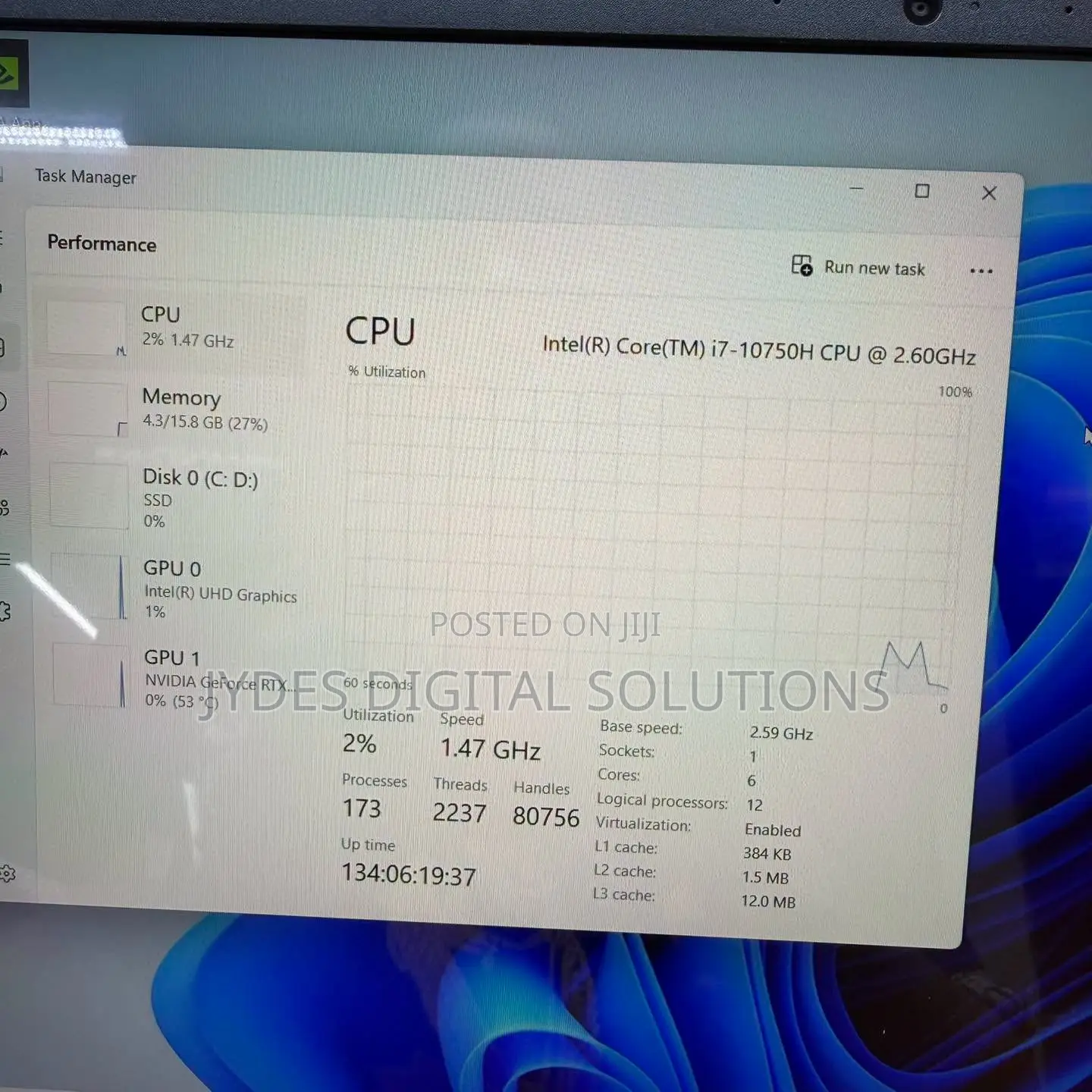 Laptop Dell G5 15 5500 16GB Intel Core i7 SSD 512GB