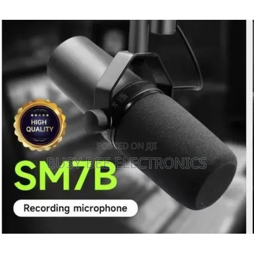 Shure SM7B Dynamic Studio Vocal Microphone.