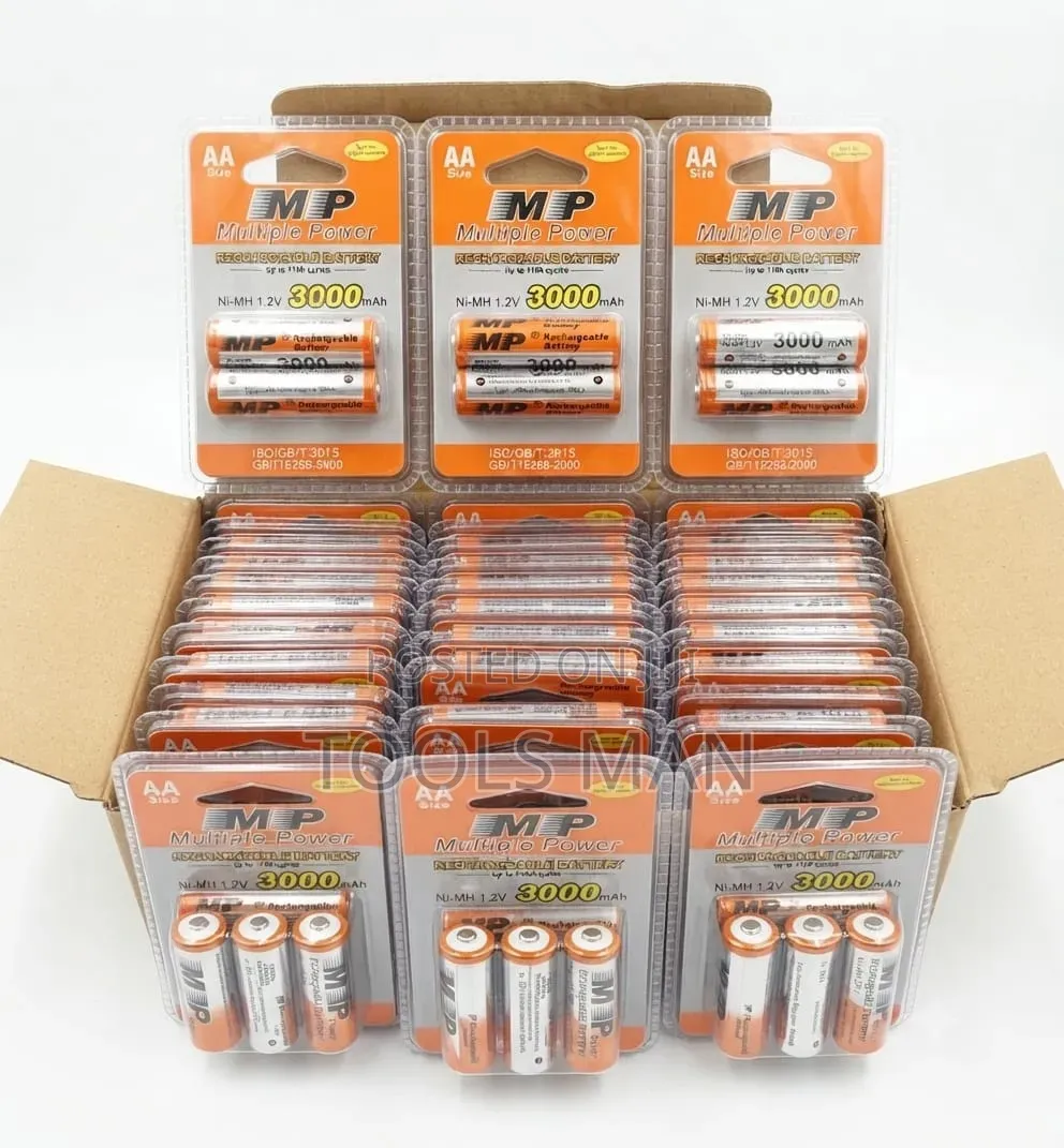 Multiple Power 3000mAh AA Rechargeable Battery.