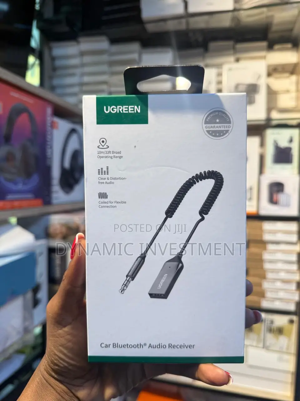 UGreen Car Bluetooth 5.0 Receiver Audio Adapter