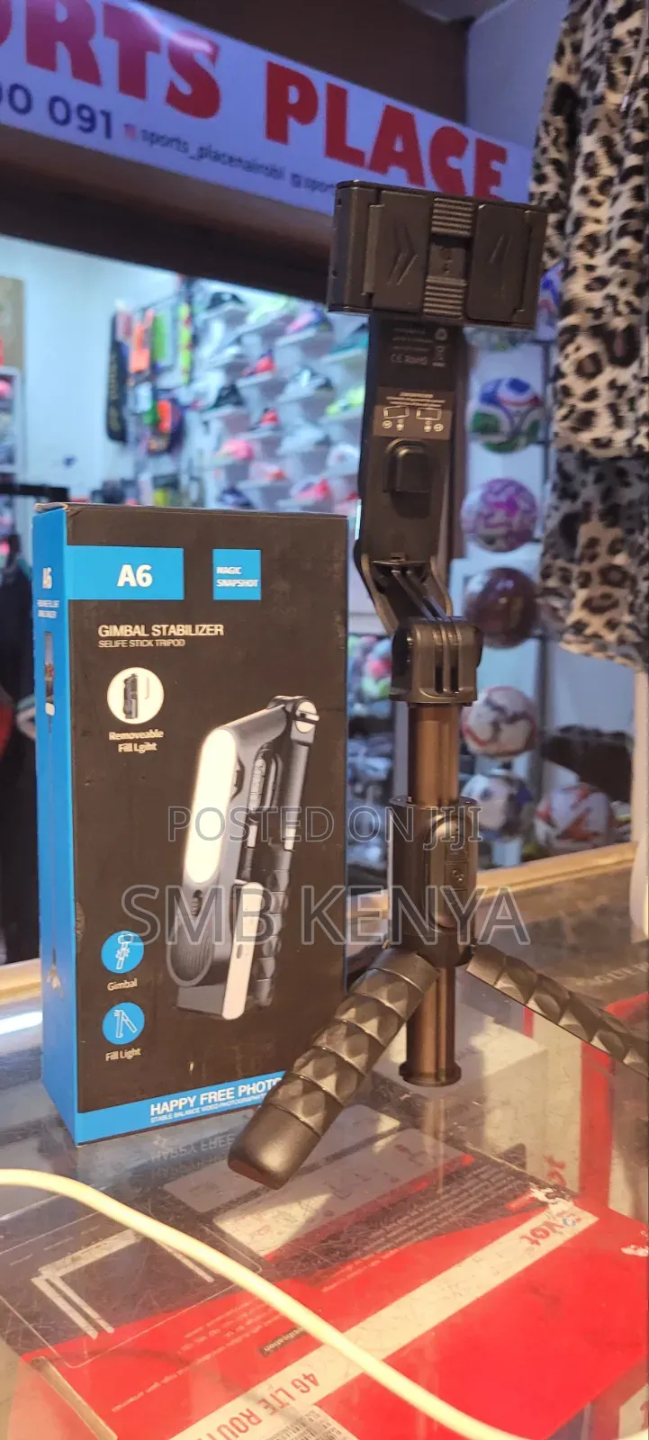 A6 Foldable Smartphone Gimbal Tripod for Vlogging