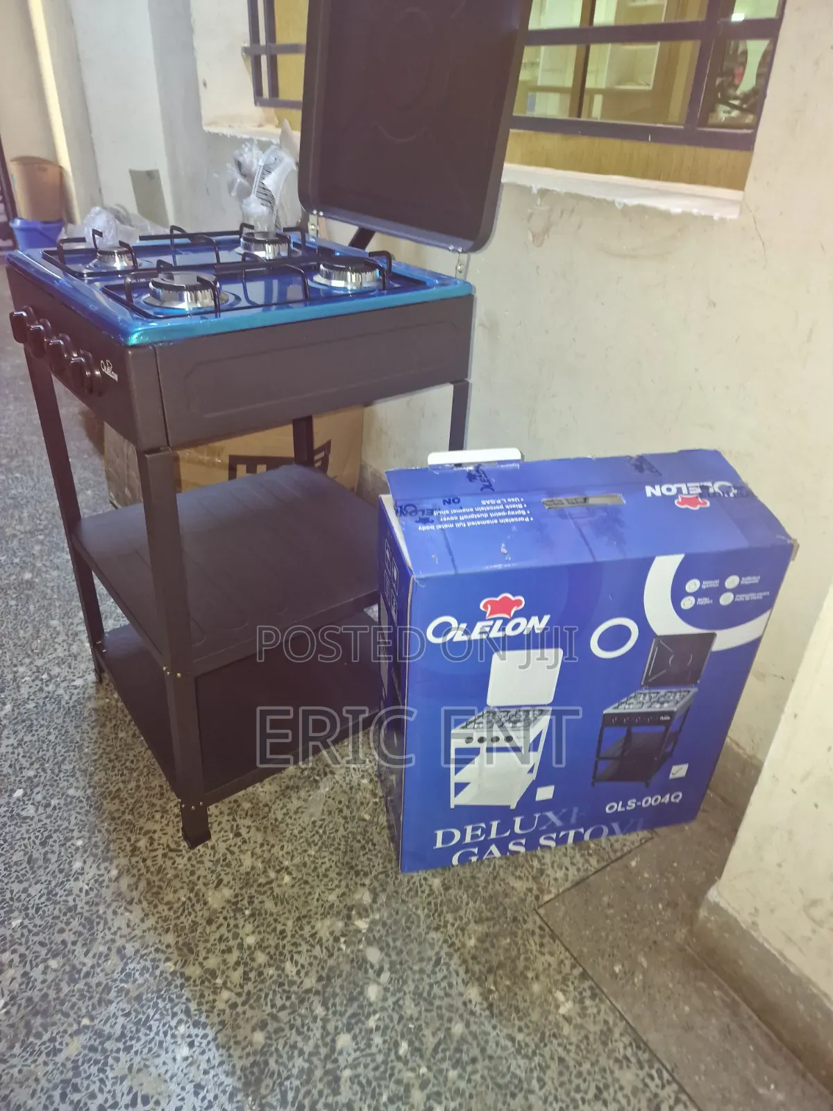 Olelon Four Burner With Shelves