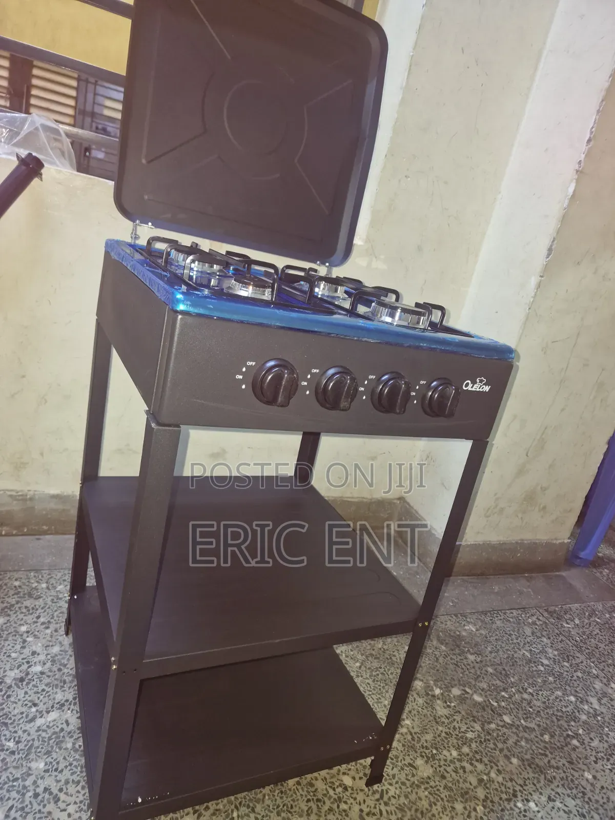 Olelon Four Burner With Shelves