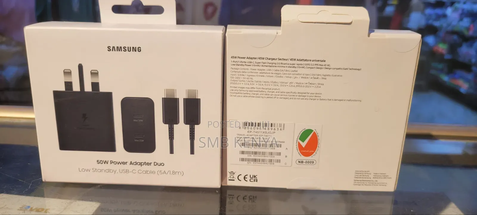 50w Samsung Charger With a 1.8m USB-C to USB-C Cable