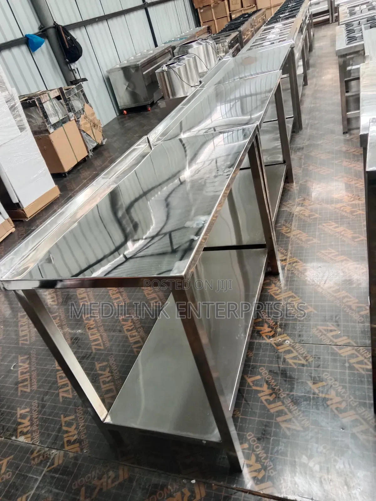 Linsday Grande Ss 304 Stainless Steel Commercial Kitchen Table