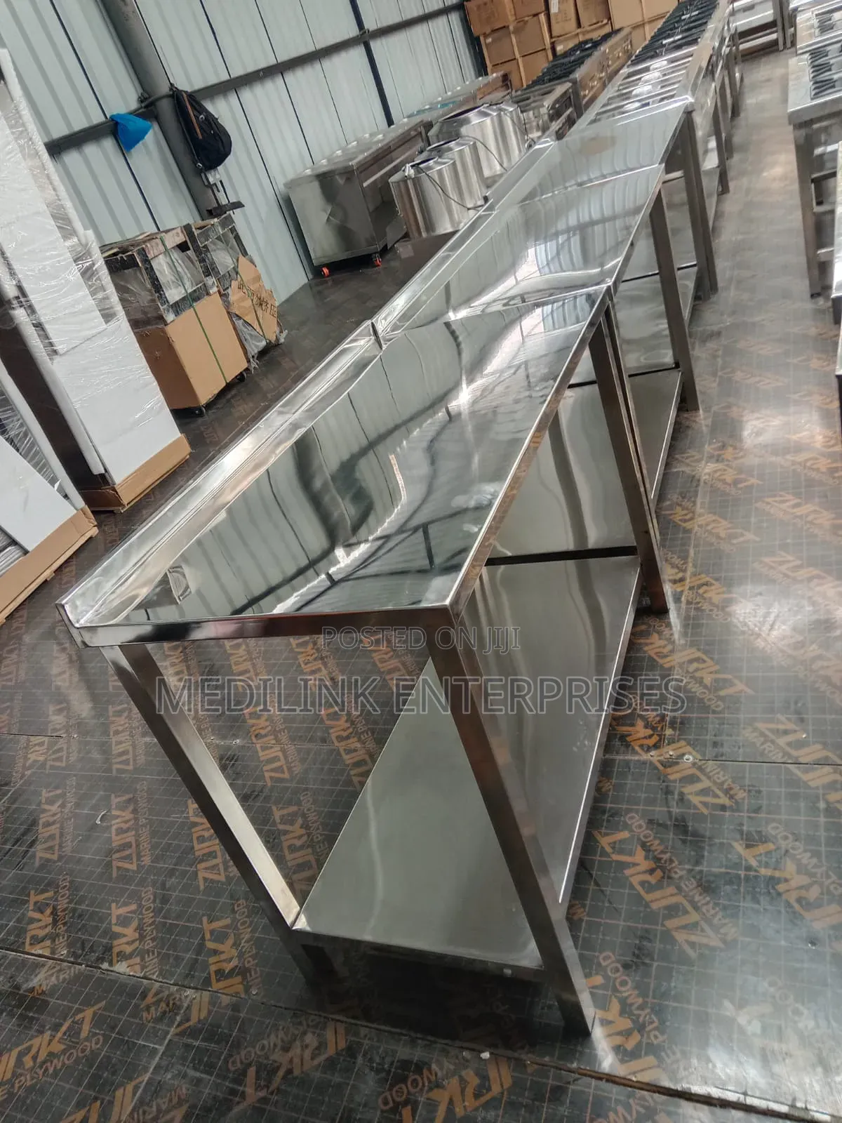 Linsday Grande Ss 304 Stainless Steel Commercial Kitchen Table